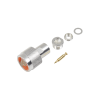 conector n macho de rosca para cables rg 8/x, lmr 240, belden 9258, plata / oro / teflón.