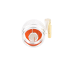 conector n macho de anillo plegable para cable lp 195, rg 58/u, plata/ oro/ teflón.