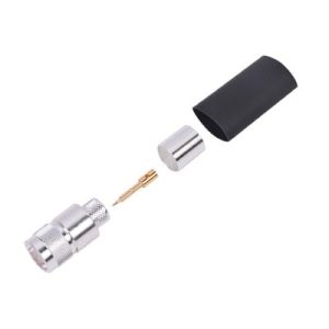 conector n macho de anillo plegable para lp 600, lmr 600, cnt 600.