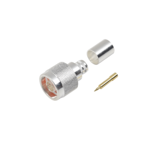 conector n macho de anillo plegable para cables lmr 400, 9913, cnt 400, rg8/u sys, rflash 1113, 8214.
