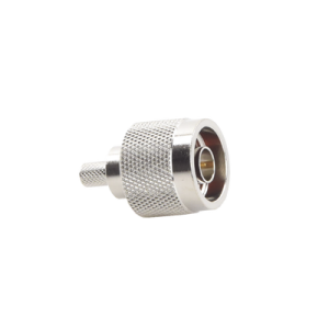 conector n macho, anillo plegable y pin cautivo para rg 8/x, 9258, lmr 240, níquel/ oro/ teflón.