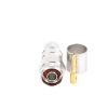 conector n macho hex de anillo plegable para lp600, lmr 600, cnt 600.