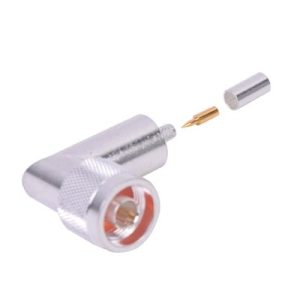 conector n macho en a/r de anillo plegable para cable rg 58/u.