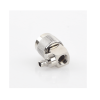conector n macho en a/r de anillo plegable para cables rg 8/x, lmr 240, níquel/ oro/ teflón.