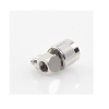 conector n macho en a/r de anillo plegable para cables rg 8/x, lmr 240, níquel/ oro/ teflón.
