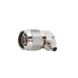 conector n macho en a/r de anillo plegable para cables rg 8/x, lmr 240, níquel/ oro/ teflón.