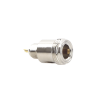 conector n hembra hermético, montaje frontal en 2d plano.
