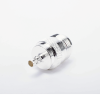 conector n hembra de anillo plegable para cables rg 58/u, níquel/ oro/ teflón.