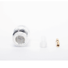 conector n hembra de anillo plegable para cables rg 58/u, níquel/ oro/ teflón.