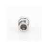 conector n hembra de anillo plegable para cable rg 316, niquel/ oro/ teflón.