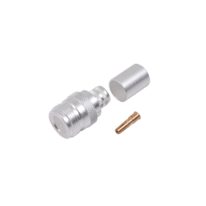 conector n hembra de anillo plegable para cables 9913, 8214, lmr 400, rg8/u sys, rflash 1113, plata/ oro/ teflón.
