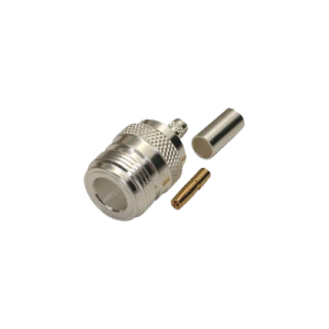 conector n hembra, de anillo plegable para cables lmr 240, rg 8/x, 9258, niquel/oro/teflón.