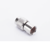 conector tnc macho de rosca para cables rg 8/x, lmr 240, níquel/ oro/ teflón.