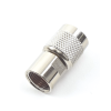 conector tnc macho de rosca para cables rg 8/x, lmr 240, níquel/ oro/ teflón.