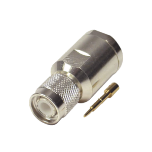 conector tnc macho de rosca en 50 ohm para cable lmr 400, 9913, 8214, cnt 400, rg8/u sys, rflash 1113, plata/ oro/ teflón.