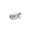 conector tnc macho de anillo plegable para cables rg 58/u, lmr 195, níquel/ oro/ delrin.