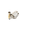 conector tnc macho de anillo plegable para cables rg 58/u, lmr 195, níquel/ oro/ delrin.