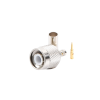 conector tnc macho de anillo plegable para cables rg 58/u, rg 142/u, lmr 195, níquel/ oro/ teflón.