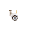 conector tnc macho de anillo plegable para cables rg 58/u, rg 142/u, lmr 195, níquel/ oro/ teflón.