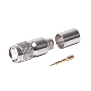 conector tnc macho de anillo plegable para lmr 400, 9913, 8214, cnt 400, rflash 1113, rg8/u sys, niquel/oro/teflón.