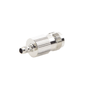 conector tnc hembra de anillo plegable para cables rg 58/u, rg 142/u, niquel /oro /delrin.