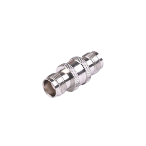 adaptador barril en línea de conector tnc hembra a tnc hembra, níquel/ oro/ teflón.