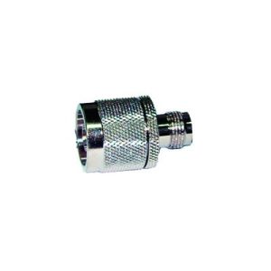adaptador en línea de conector tnc hembra a n macho, níquel/ oro/ teflón.