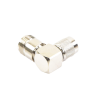 adaptador en Ángulo recto de conector tnc macho a n hembra, níquel/ oro/ teflón.