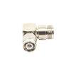 adaptador en Ángulo recto de conector tnc macho a n hembra, níquel/ oro/ teflón.