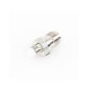 adaptador en línea, de conector tnc hembra a fme hembra, niple europeo, níquel/ oro/ teflón.