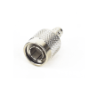 conector tnc macho, de anillo plegable para cable rg 11/u, níquel/ oro/ teflón.