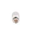 conector uhf macho (pl 259) para cables lp 400, rg 8/u, rg 8u sys, 8237, 8267, 8268, 9913, ctn 400, 7810, 8214, 7810a, rflash 1113, lmr 400, plata (concha níquel)/ plata/ d.a.p. (fibra sintética)