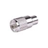 conector uhf macho (pl 259) para cables lp 400, rg 8/u, rg 8u sys, 8237, 8267, 8268, 9913, ctn 400, 7810, 8214, 7810a, rflash 1113, lmr 400, plata (concha níquel)/ plata/ d.a.p. (fibra sintética)