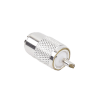 conector uhf macho (pl 259) para cables rg 8/u, rg 8u sys, 8237, 8267, 8268, 9913, ctn 400, 7810, 8214, 7810a, rflash 1113, lmr 400, plata )/ plata/ teflón.
