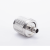 conector uhf macho (pl 259) de anillo plegable para cable coaxial rg 8/x, 9258, lmr 240, níquel/ plata/ baquelita.