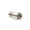 conector uhf hembra (so 239) para cables rg 8/u (8237), rg 213/u (8267), rg 214 (8268), niquel/ plata/ teflón.
