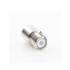 conector uhf hembra (so 239) en línea de rosca para rg 8/u, 9913, lmr 400, níquel/ plata/ teflón.