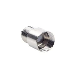 conector uhf hembra (so 239) en línea de rosca para rg 8/u, 9913, lmr 400, níquel/ plata/ teflón.