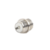conector uhf hembra (so 239) en línea, montaje frontal en d plano, níquel/ plata/ baquelita.