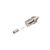 conector uhf hembra (so 239) en línea, de anillo plegable para cable rg 58/u, rg 142/u, níquel/ plata/ delrin.