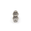 adaptador pasamuros de doble uhf hembra (so 239), montaje para panel con rosca estándar.