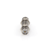 adaptador pasamuros de doble uhf hembra (so 239), montaje para panel con rosca estándar.