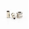 conector mini uhf macho, 50 ohm, de anillo plegable para cables rg 58/u, rg 142/u, niquel/oro/delrin.