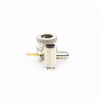 conector mini uhf macho, 50 ohm, de anillo plegable para cables rg 58/u, rg 142/u, niquel/oro/delrin.