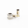 conector mini uhf macho, 50 ohm, de anillo plegable para cables rg 58/u, rg 142/u, niquel/oro/delrin.