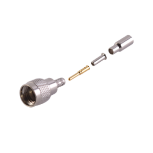 conector mini uhf macho de anillo plegable para cable rg 174/u, belden 8216