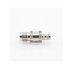 conector mini uhf hembra en línea, de anillo plegable para cable coaxial rg 8/x, 9258, lmr 240, níquel/ plata/ teflón.