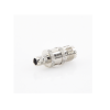 conector mini uhf hembra en línea, de anillo plegable para cable coaxial rg 8/x, 9258, lmr 240, níquel/ plata/ teflón.