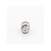 conector mini uhf hembra en línea, de anillo plegable para cable coaxial rg 8/x, 9258, lmr 240, níquel/ plata/ teflón.
