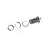 conector mini uhf hembra para chasis de montaje trasero en tipo d plano, níquel/ plata/ teflón
